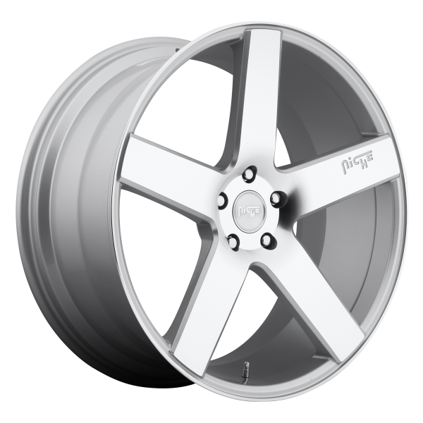Niche 1PC - Niche 1PC M135 MILAN 19X8.5 5X4.5 Gloss Silver Machined|M135198565+35