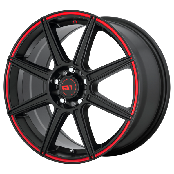Motegi - Motegi MR142 CS8 15X6.5 4X100/4.5 Satin Black With Red Stripe|MR14256598940