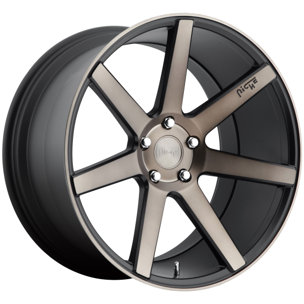 Niche 1PC - Niche 1PC M150 VERONA 20X10.5 5X4.5 Matte Black Machined|M150200565+30
