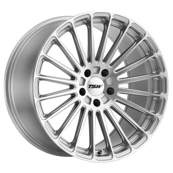 TSW - TSW TURBINA 19X8.5 5X112 Titanium Silver W/ Mirror Cut Face|1985TUR325112S72