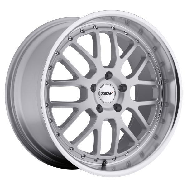 TSW - TSW VALENCIA 17X8 5X112 Silver W/ Mirror Cut Lip|1780VAL455112S72