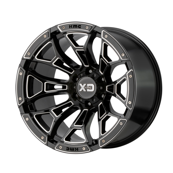 XD - XD XD841 BONEYARD 18X10 8X6.5 Gloss Black Milled|XD84181080318N