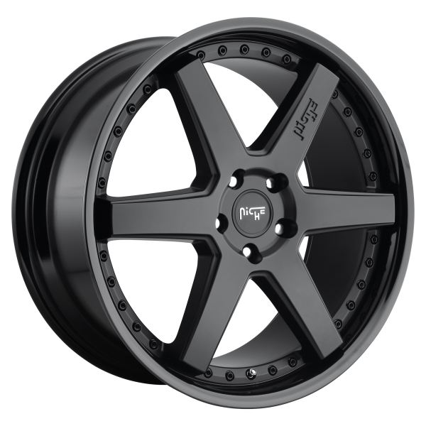 Niche 1PC - Niche 1PC M192 ALTAIR 18X9.5 5X4.5 Gloss Black Matte Black|M192189565+35