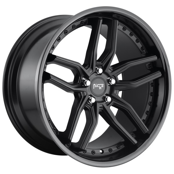 Niche 1PC - Niche 1PC M194 METHOS 20X10 5X112 Gloss Black Matte Black|M194200043+50