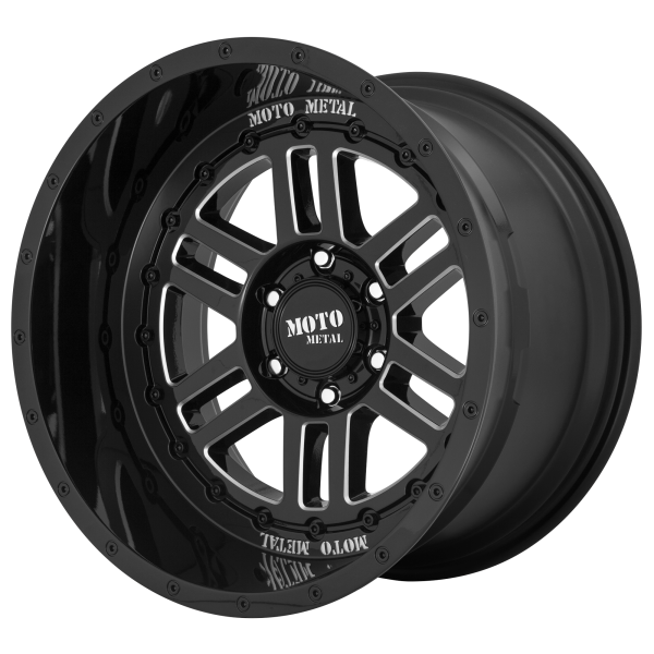 Moto Metal - Moto Metal MO800 DEEP SIX 20X10 6X5.5 Gloss Black Milled|MO80021068318N