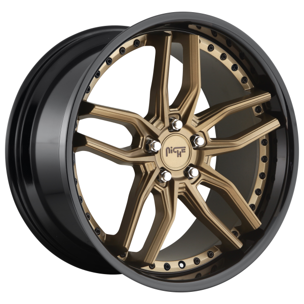 Niche 1PC - Niche 1PC M195 METHOS 20X9 5X112 Matte Bronze Black Bead Ring|M1952090F8+38