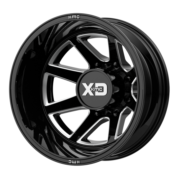 XD - XD XD845 PIKE DUALLY 20X8.25 8X210 Gloss Black Milled - Rear|XD845208893227N
