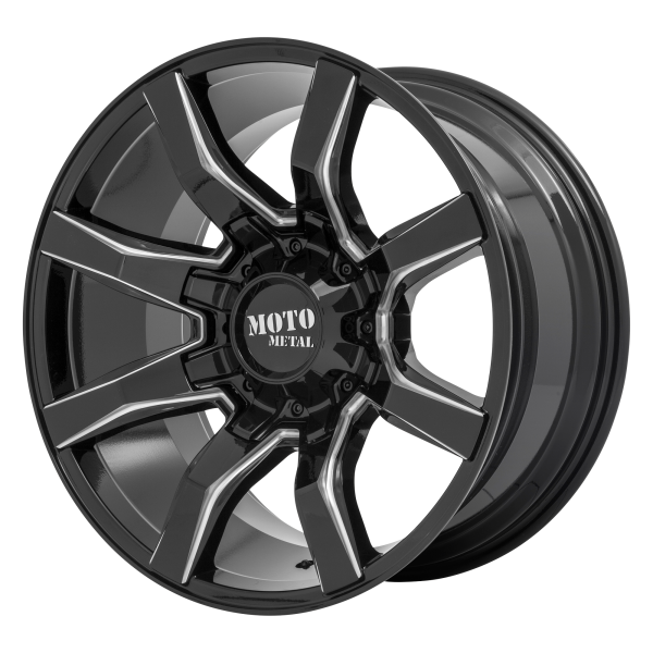 Moto Metal - Moto Metal MO804 SPIDER 20X9 5X5.0/5.5 Gloss Black Milled|MO80429035900