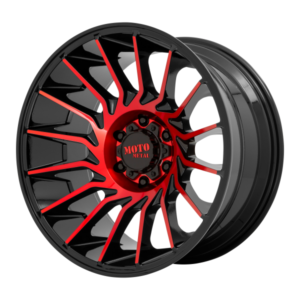 Moto Metal - Moto Metal MO807 20X10 8X6.5 Gloss Black Machined With Red Tint|MO80721080918N