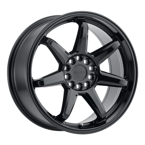 Ruff - Ruff SHIFT 18X8 5X4.25/4.5 Gloss Black|1880SFT385D84B72
