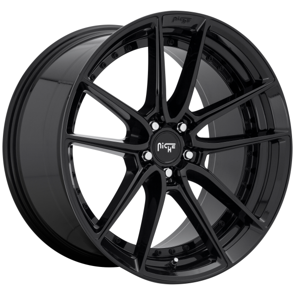 Niche 1PC - Niche 1PC M223 DFS 22X9 5X5.0 Gloss Black|M223229075+35