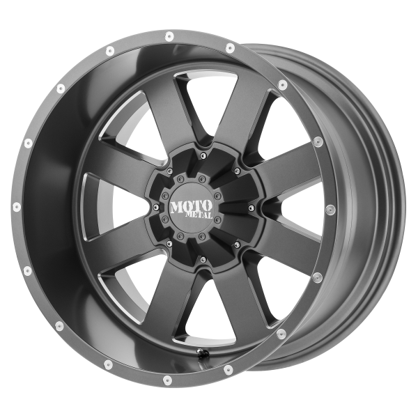 Moto Metal - Moto Metal MO962 22X14 8X6.5 Satin Gray Milled|MO96222480476N