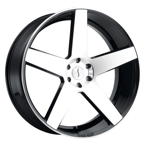 Status - Status EMPIRE 26X10 6X5.5 Gloss Black W/ Machined Face|2610EMP256140F78