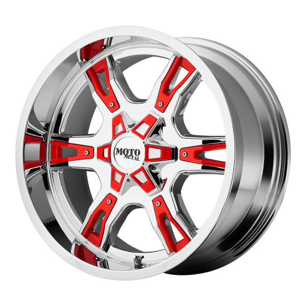 Moto Metal - Moto Metal MO969 18X9 6X135 Chrome With Red And Black Accents|MO96989063200
