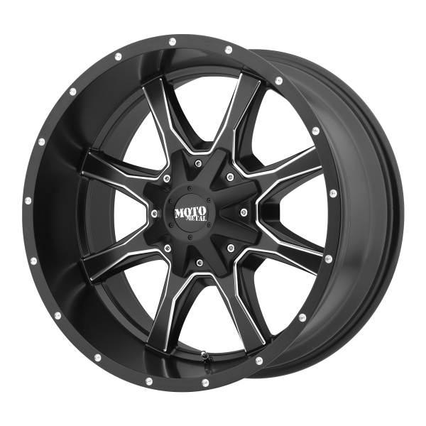 Moto Metal - Moto Metal MO970 17X8 5X5.0/5.5 Semi Gloss Black Milled|MO97078035900US
