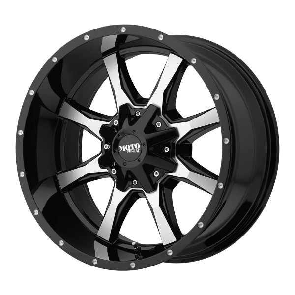 Moto Metal - Moto Metal MO970 18X10 5X5.0/5.5 Gloss Black Machined Face|MO97081035324N