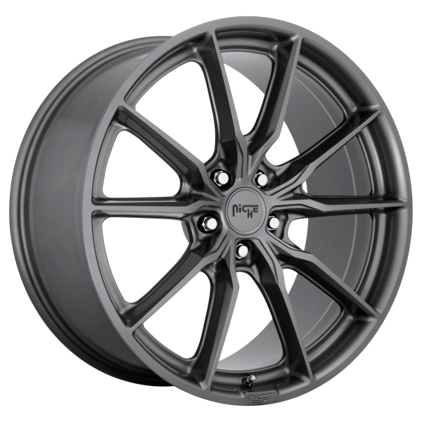 Niche 1PC - Niche 1PC M239 RAINIER 20X10.5 5X4.5 Matte Anthracite|M239200565+40