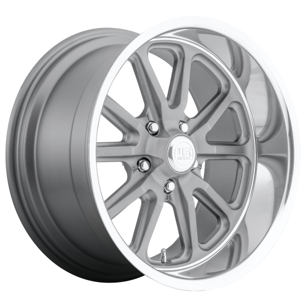 US Mag 1PC - US Mag 1PC U111 RAMBLER 22X11 5X5.0 Matte Gun Metal Machined|U11122117367