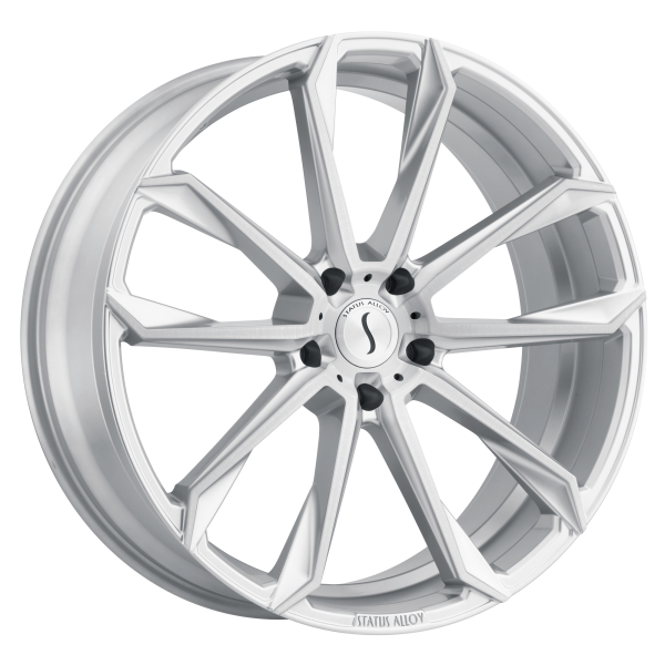 Status - Status MASTADON 20X9 5X5.0 Silver W/ Brushed Machined Face|2090MST305127S71