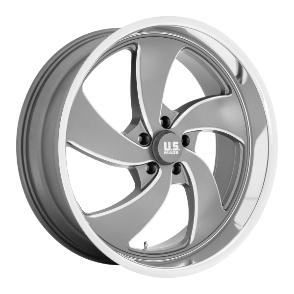 US Mag 1PC - US Mag 1PC U133 DESPERADO 24X10 6X135 Anthracite Milled Diamond Cut Milled|U133240089+25L