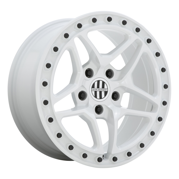 Victor Equipment - Victor Equipment BERG 18X8 5X130 Gloss White With Black Bolts|1880BRG105130W71