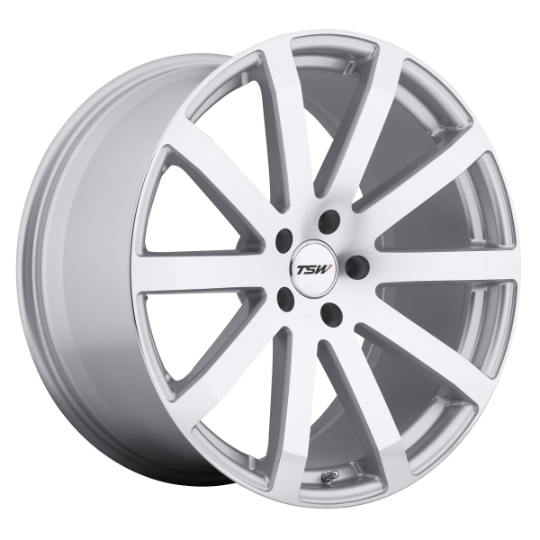 TSW - TSW BROOKLANDS 17X8 5X112 Silver W/ Mirror-Cut Face|1780BRK325112S72