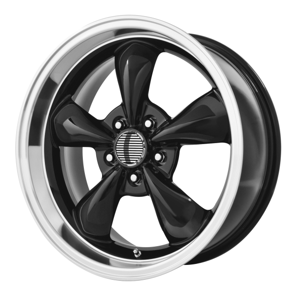 Performance Replicas - Performance Replicas PR106 17X9 5X4.5 Gloss Black/Machined Lip|106B-796530