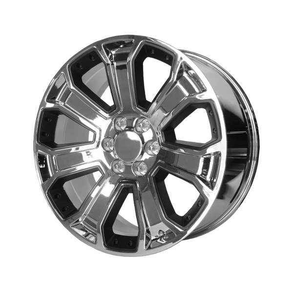 Performance Replicas - Performance Replicas PR113 22X9 6X5.5 Chrome With Matte Black Accents|113CM-2295824