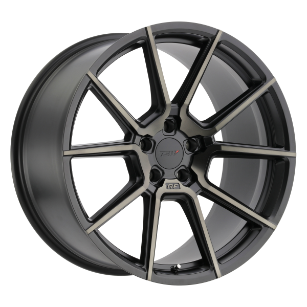 TSW - TSW CHRONO 18X9.5 5X112 Matte Black W/ Machine Face & Dark Tint|1895CRN395112M66