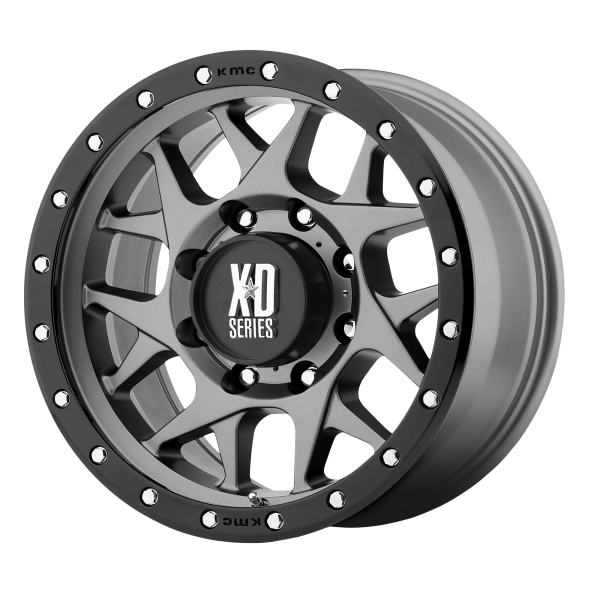 XD - XD XD127 BULLY 16X8 6X5.5 Matte Gray Black Ring|XD12768068400