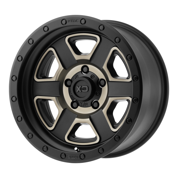 XD - XD XD133 FUSION OFF-ROAD 18X9 8X6.5 Satin Black Machined With Dark Tint Clear Coat|XD13389080900