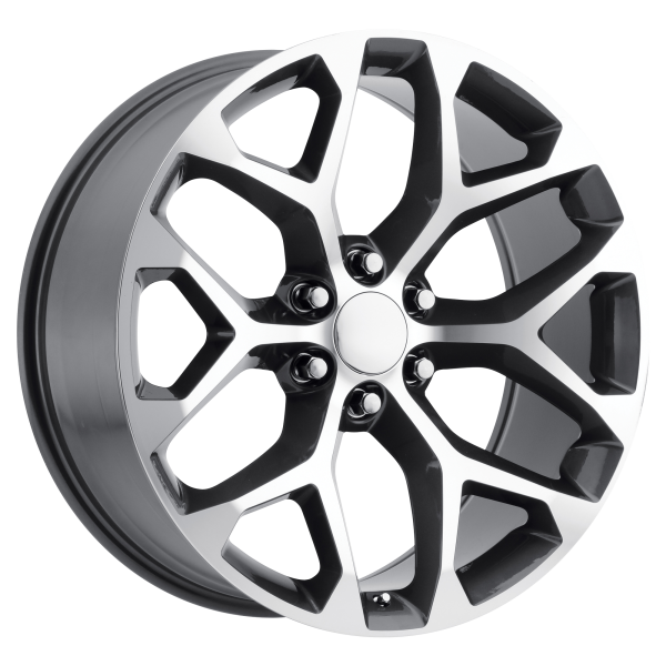 Performance Replicas - Performance Replicas PR176 24X10 6X5.5 Gunmetal Machined|176GM-2415831