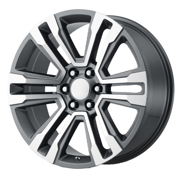 Performance Replicas - Performance Replicas PR182 24X10 6X5.5 Gunmetal Machined|182GM-2415831