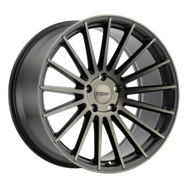 TSW - TSW LUCO 18X8.5 5X4.5 Matte Black W/ Machine Face & Dark Tint|1885LCU305114M76