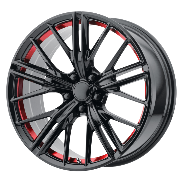 Performance Replicas - Performance Replicas PR194 20X11 5X120 Gloss Black Red Machined|194RS-2111243