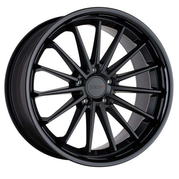 TSW - TSW MARINA 20X8.5 5X112 Matte Black W/ Gloss Black Lip|2085MRA325112B66