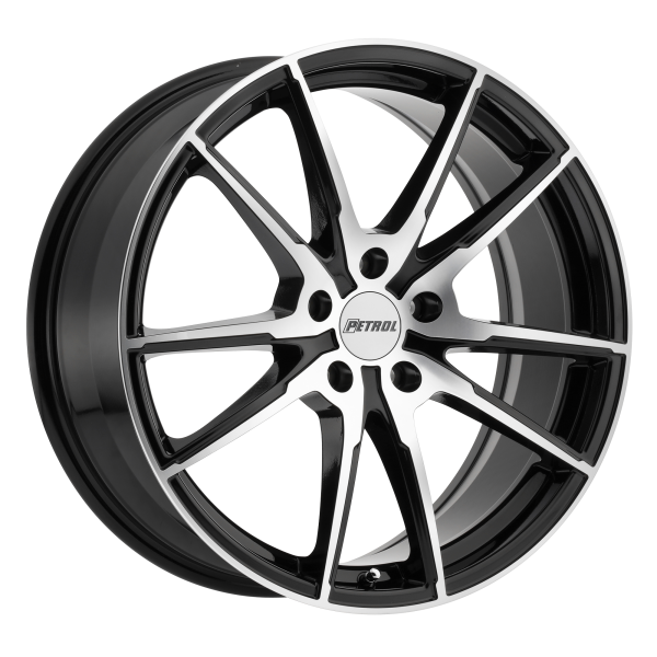 Petrol - Petrol P0A 18X8 5X112 Gloss Black W/ Machined Cut Face|1880P0A405112B72