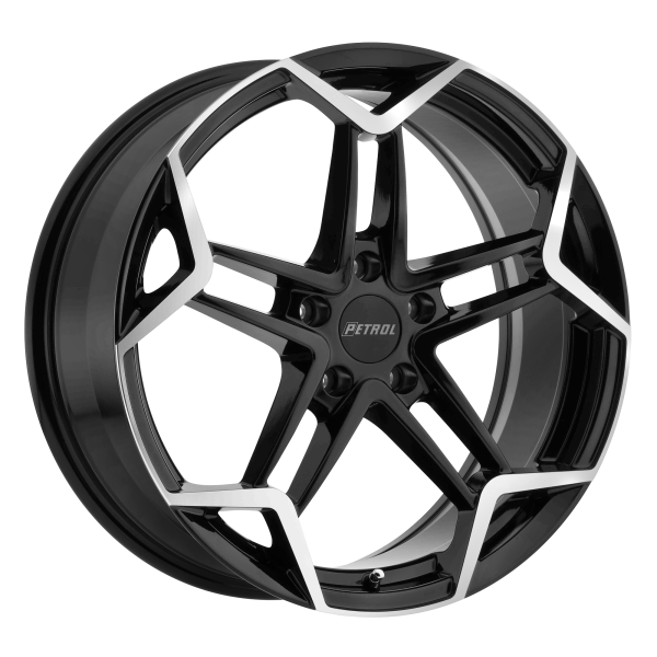 Petrol - Petrol P1A 18X8 5X4.5 Gloss Black W/ Machined Cut Face|1880P1A405114B76