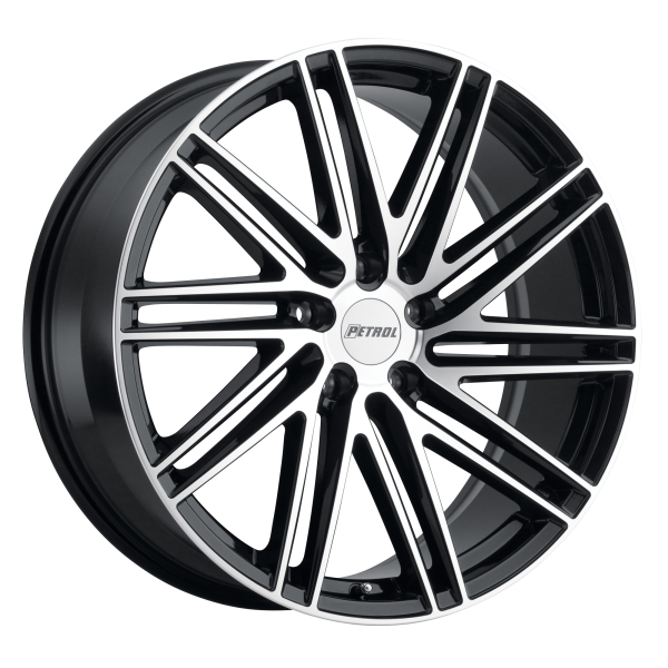 Petrol - Petrol P1C 17X8 5X112 Gloss Black W/ Machined Face|1780P1C405112F72