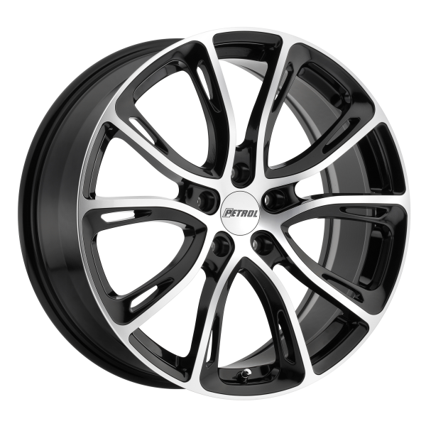 Petrol - Petrol P5A 19X8 5X110 Gloss Black W/ Machined Cut Face|1980P5A405110B72