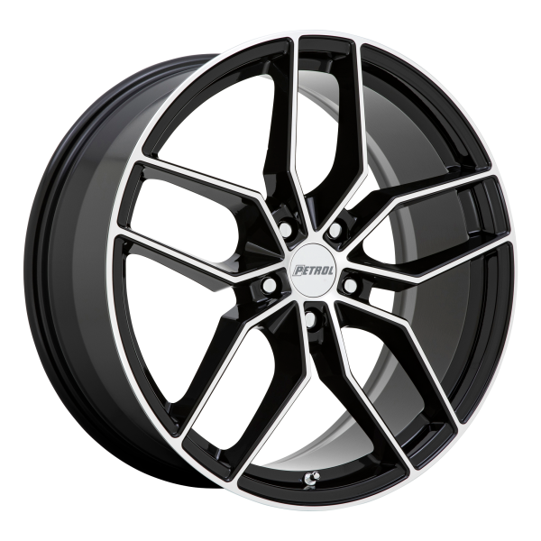 Petrol - Petrol P5C 17X8 5X105 Gloss Black W/ Machined Face|1780P5C405105B72
