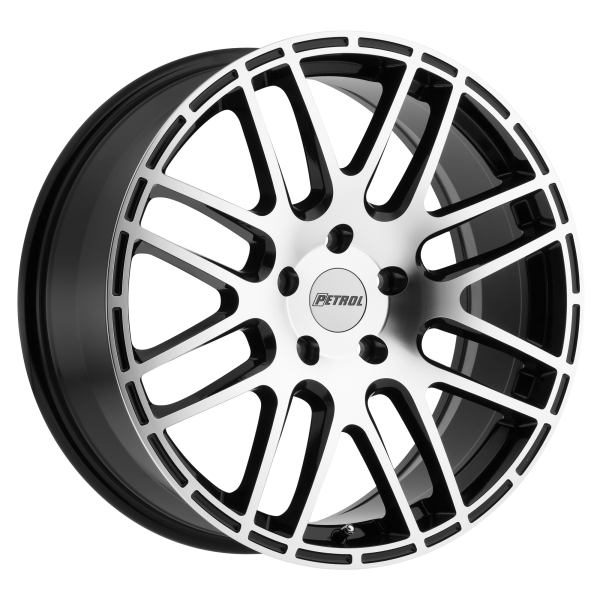 Petrol - Petrol P6A 17X7.5 5X112 Gloss Black W/ Machined Cut Face|1775P6A325112B72