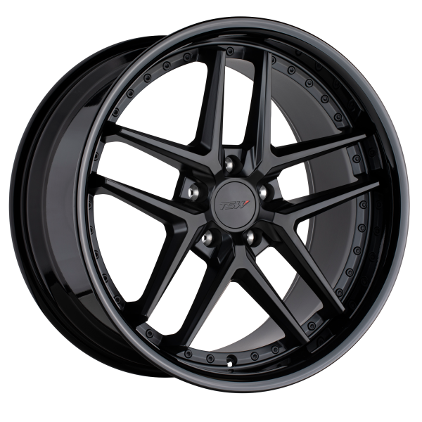 TSW - TSW PREMIO 20X10 5X4.5 Matte Black W/ Gloss Black Lip|2010REM255114B76