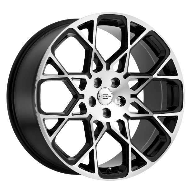 RedBourne - RedBourne MERIDIAN 22X10 5X120 Gloss Black W/ Mirror Cut Face|2210RDE375120F72