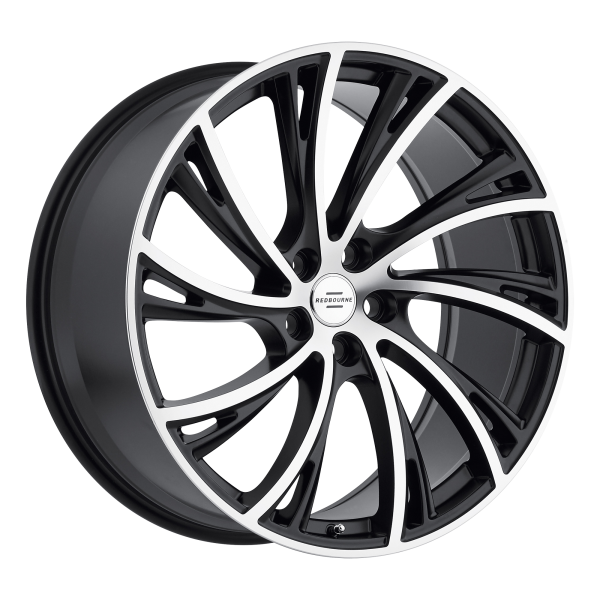 RedBourne - RedBourne NOBLE 22X10 5X120 Matte Black W/ Matte Machined Face|2210RDB375120F72R