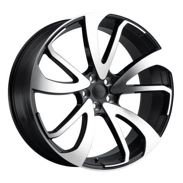 RedBourne - RedBourne VINCENT 22X10.5 5X120 Gloss Black W/ Mirror Cut Face - Directional|2205VCT325120F72L
