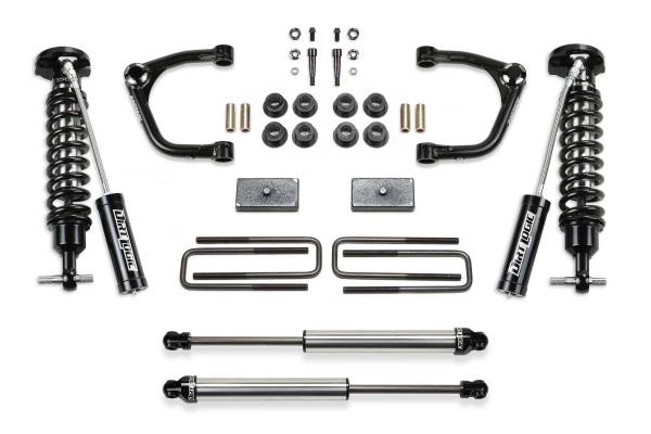 Fabtech - Fabtech 3" UNIBALL UCA SYS W/ DL 2.5 RESI & 2.25 2019-20 GM C/K1500 P/U DIESEL K1168DL
