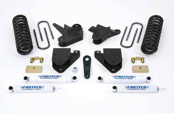 Fabtech - Fabtech 6" BASIC SYS W/PERF SHKS 99-00 FORD F250/350 2WD W/7.3L DIESEL K2099