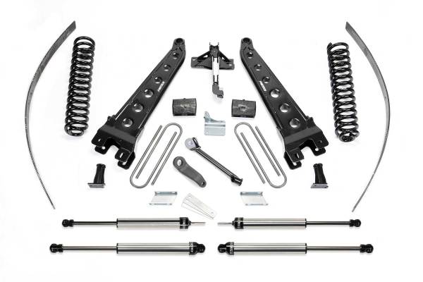 Fabtech - Fabtech 8" RAD ARM SYS W/COILS & DLSS SHKS 2008-16 FORD F250 4WD W/FACTORY OVERLOAD K2124DL