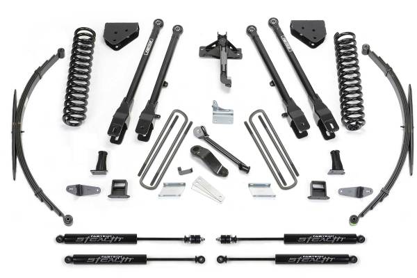 Fabtech - Fabtech 8" 4LINK SYS W/COILS & RR LF SPRNGS & STEALTH 2008-16 FORD F250/350 4WD K2129M